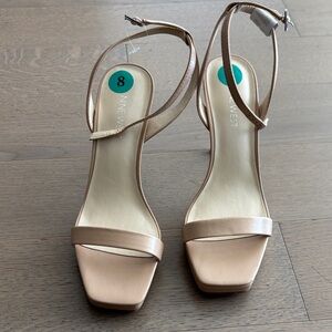 Nine West Nude Strappy Sandals